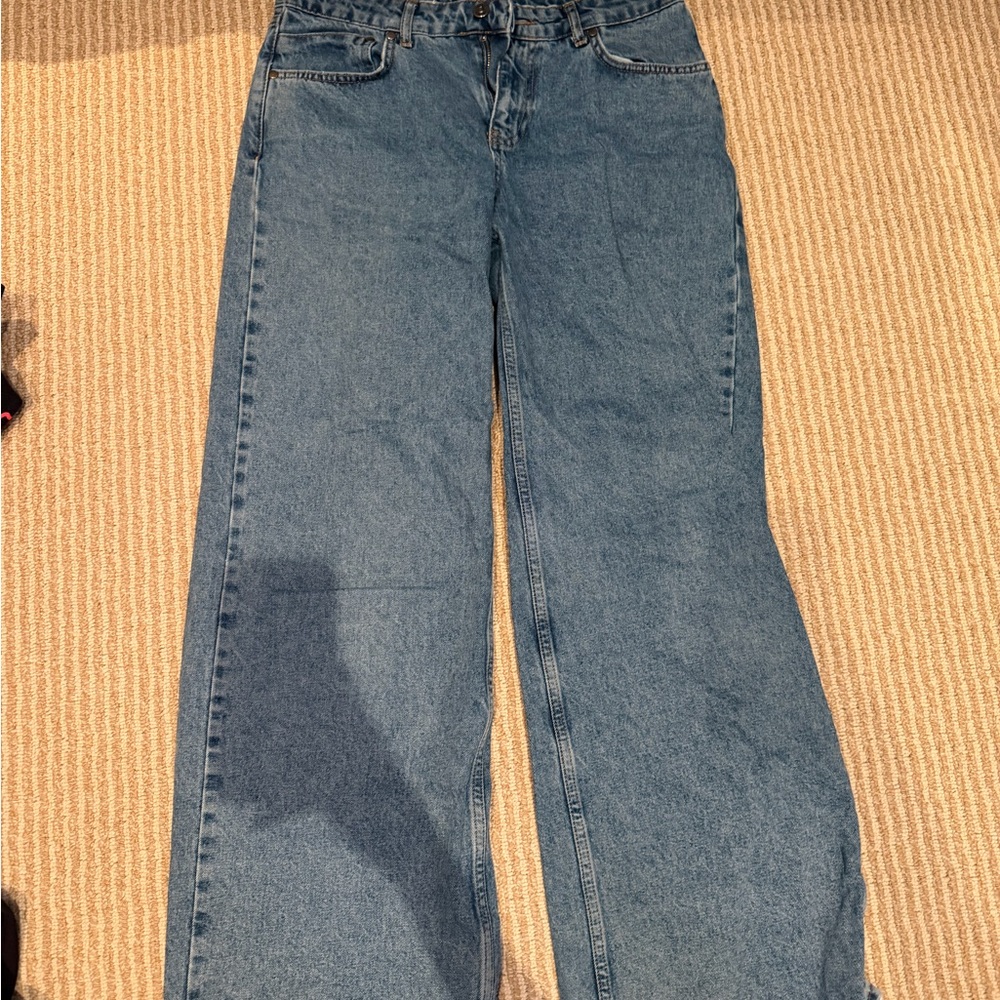 Ragged Blue Wide Leg Jeans